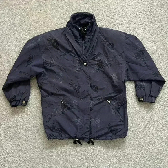 BOGNER Vintage 1850-163 Oberstoff Face Purple Embroidery Sz L Jacket Coat Sample - Picture 1 of 16